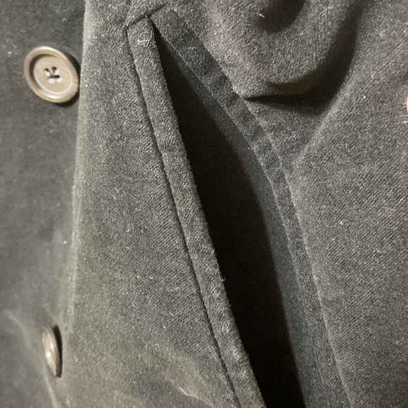 Banana Republic Double Breasted Men’s Peacoat (Black, Size L) - Picture 13 of 14